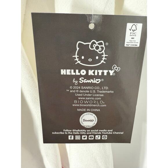 New Hello Kitty 50th Anniversary Fleece Graphic Sweater - Picture 6 of 10